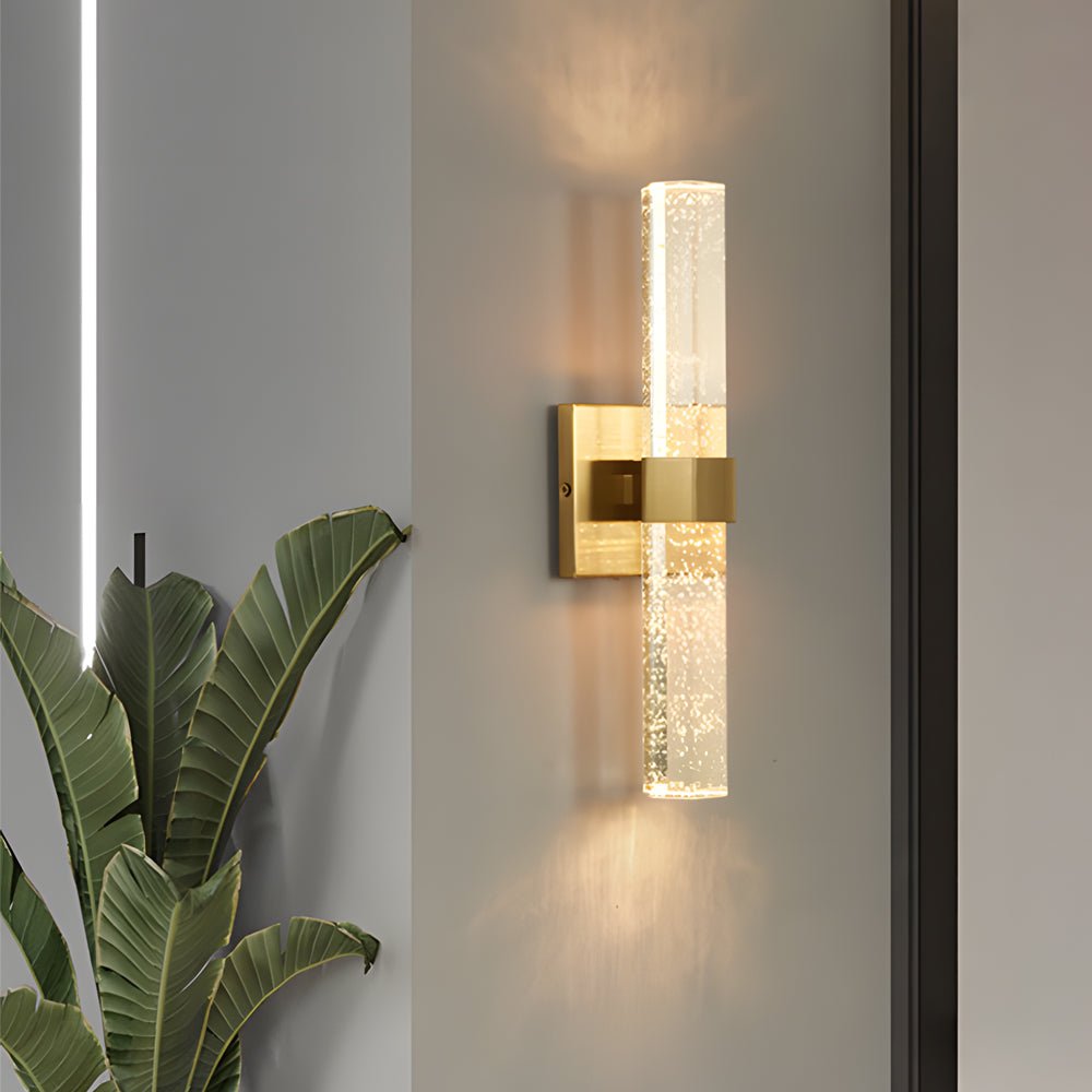 Modern Clear Crystal LED Wall Lamp for Living Room & Bedroom Lighting