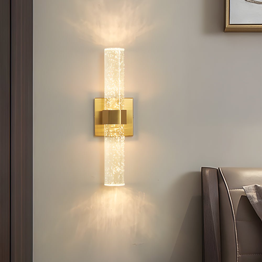 Modern Clear Crystal LED Wall Lamp for Living Room & Bedroom Lighting