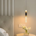 Modern White Cylinder LED Pendant Light for Dining Room & Living Space