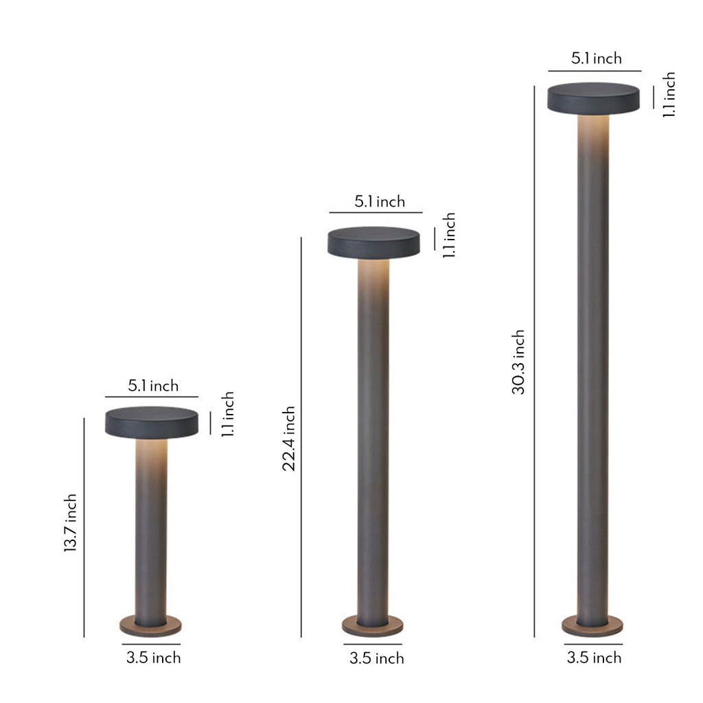 Waterproof LED Landscape Path Lights - Modern Stainless Steel Outdoor Lighting