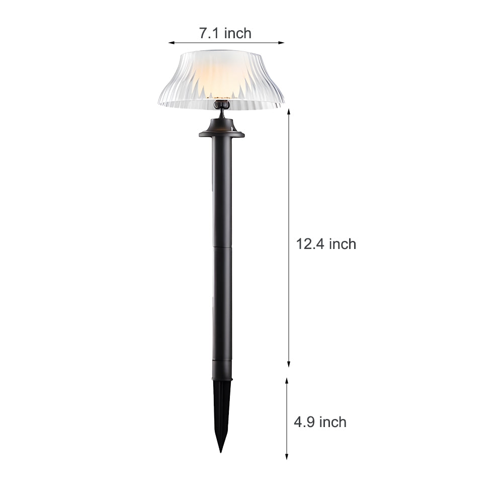 Vintage-Style Solar-Powered Waterproof Lawn Stake Light for Outdoor Use