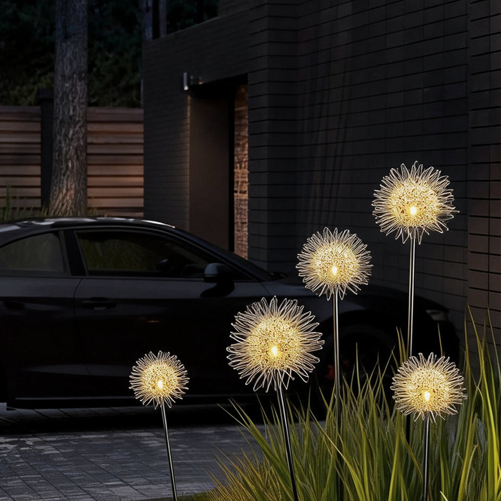 Modern Solar Dandelion Landscape Path Lights for Outdoor Garden Decor