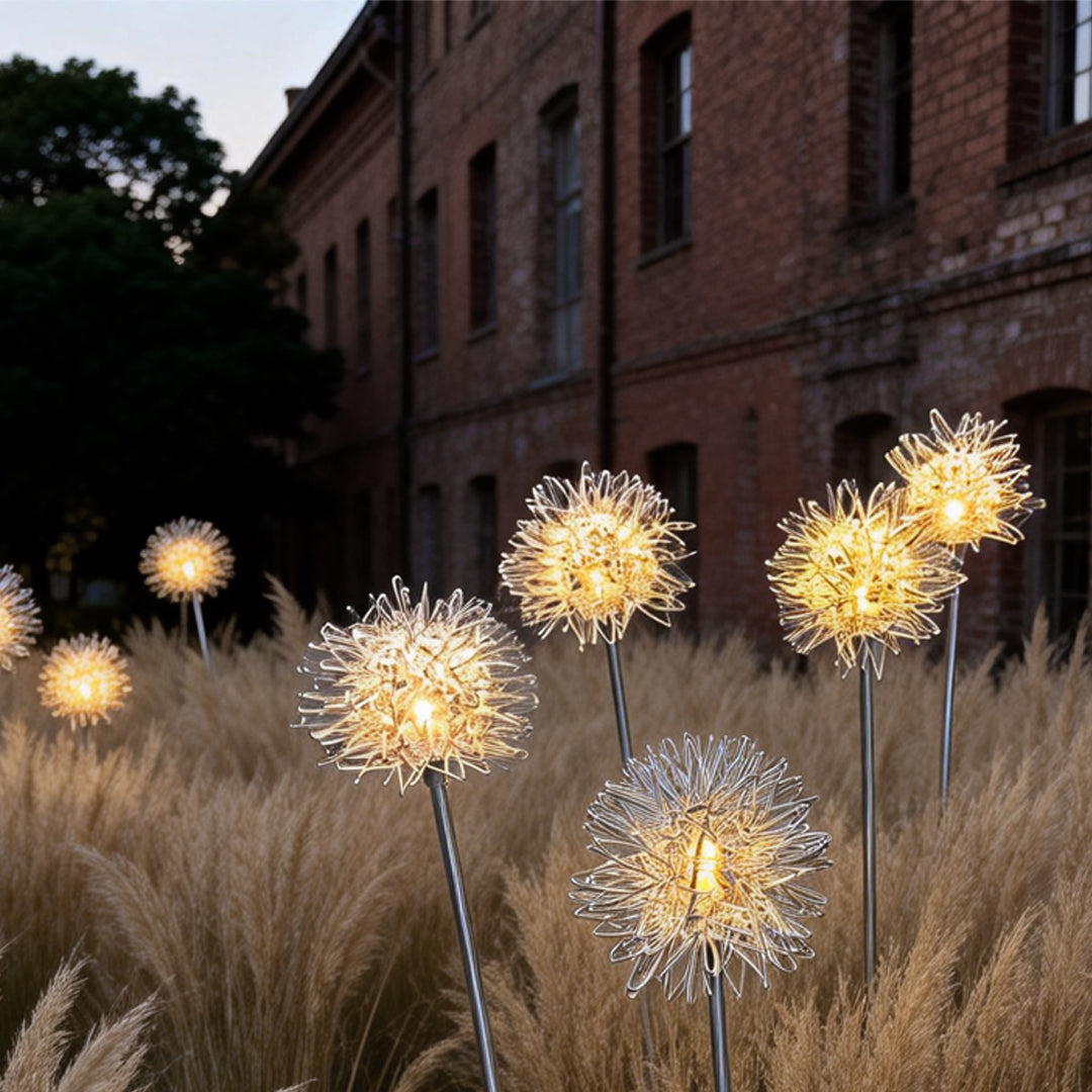 Modern Solar Dandelion Landscape Path Lights for Outdoor Garden Decor