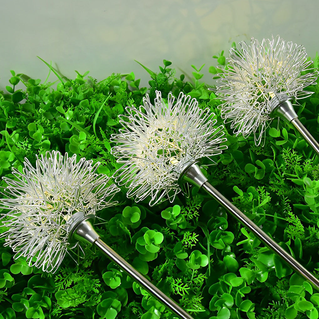 Modern Solar Dandelion Landscape Path Lights for Outdoor Garden Decor