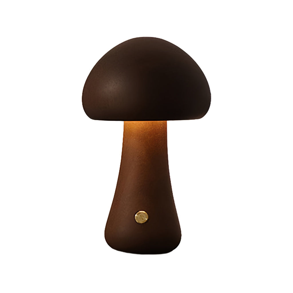 Elegant White Mushroom LED Table Lamp for Bedroom or Living Room Decor
