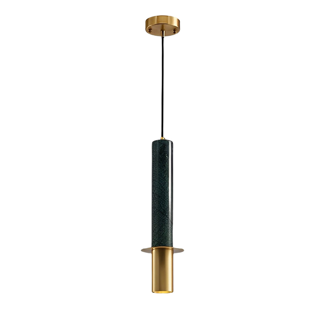 Terrazzo LED Chandelier Spotlight in Elongated Cylindrical Design for Modern Spaces