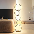 Modern Five-Ring Layered Art Decorative Floor Lamp for Living Room