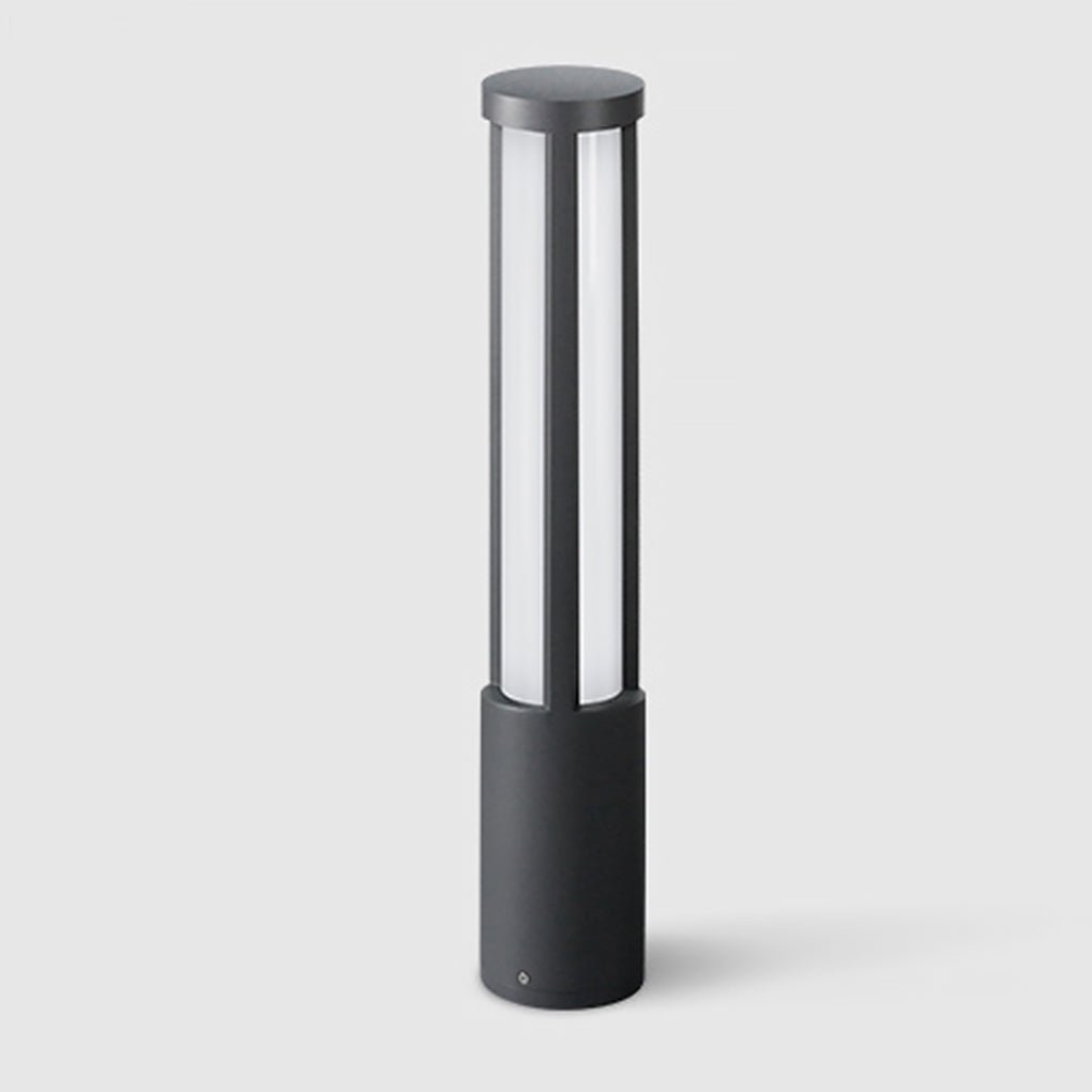 Modern White Cylindrical LED Bollard Lights for Outdoor Landscape Design