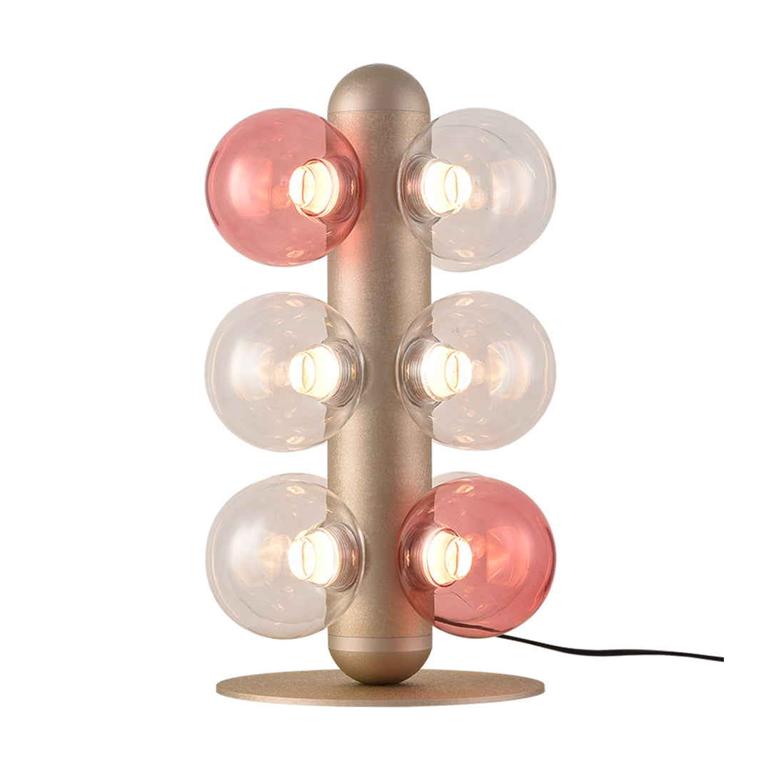 Modern Clear Glass Bubble LED Table Lamp for Minimalist Home Decor