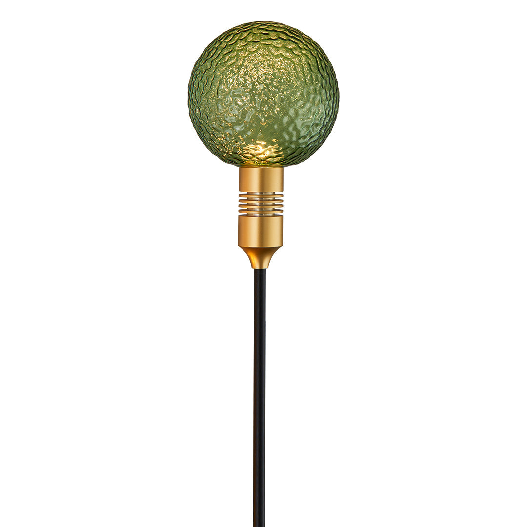 Outdoor Round Reed Decorative Landscape Light in Warm Bronze Finish