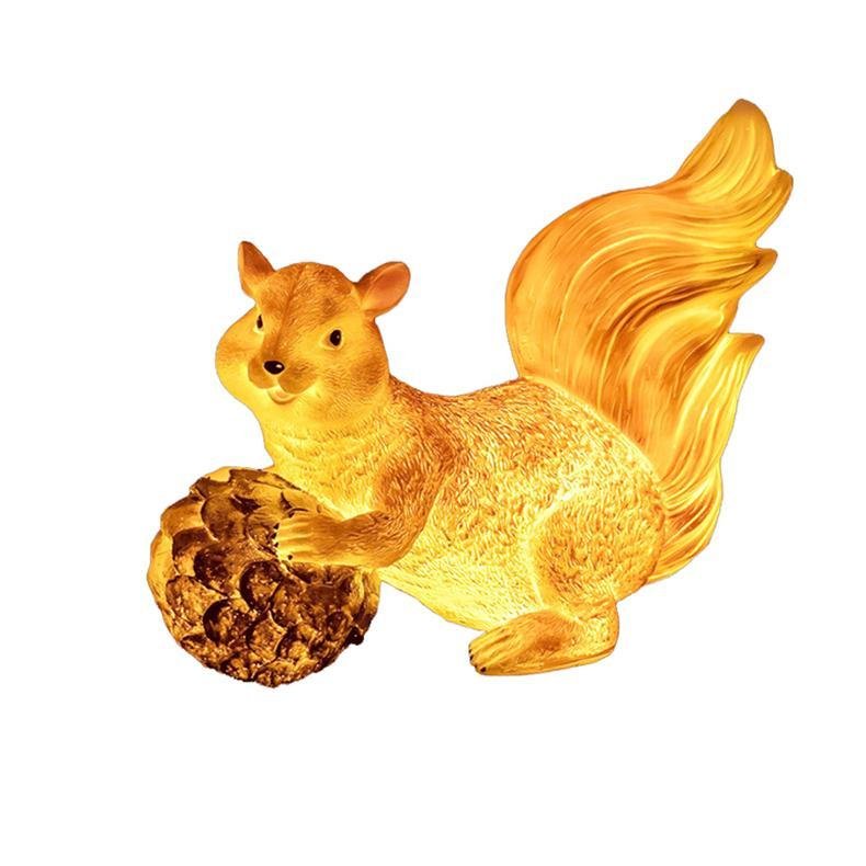 Elegant Resin Squirrel LED Garden Light - Waterproof Outdoor Decor