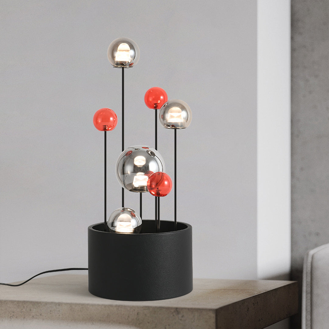 Nordic Minimalist Colored Glass Ball Floor Lamp for Living Room Decor