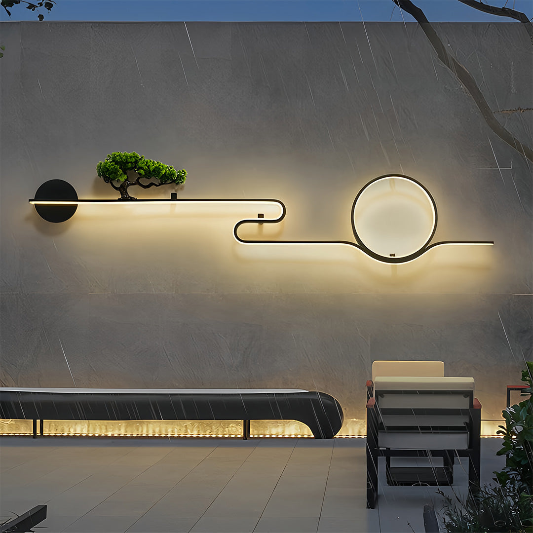 Vintage Copper Waterproof LED Wall Sconce for Outdoor Tree Lighting