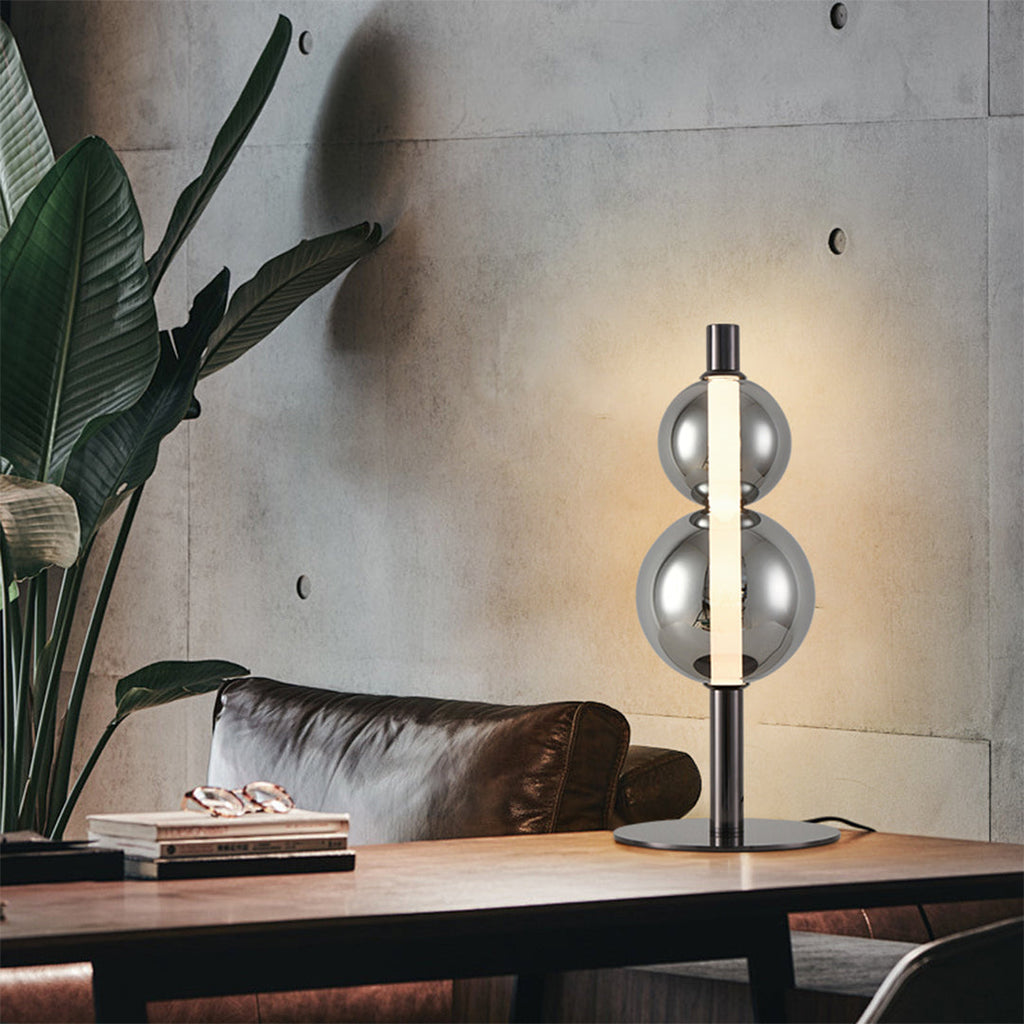 Minimalist White Full Spectrum Eye-Care Art Table Lamp for Home Office
