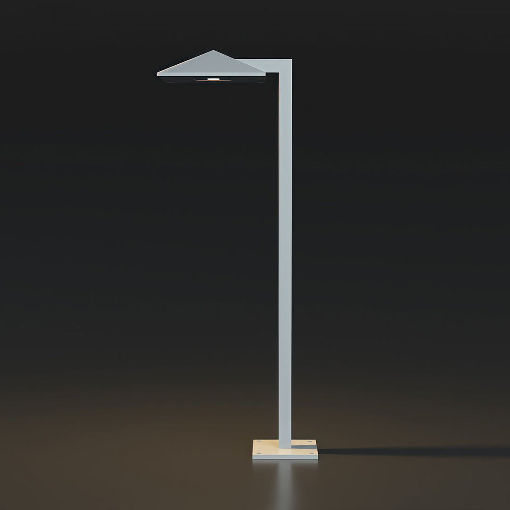Modern Waterproof Minimalist Outdoor Plug-In Pathway Lights in Black Metal