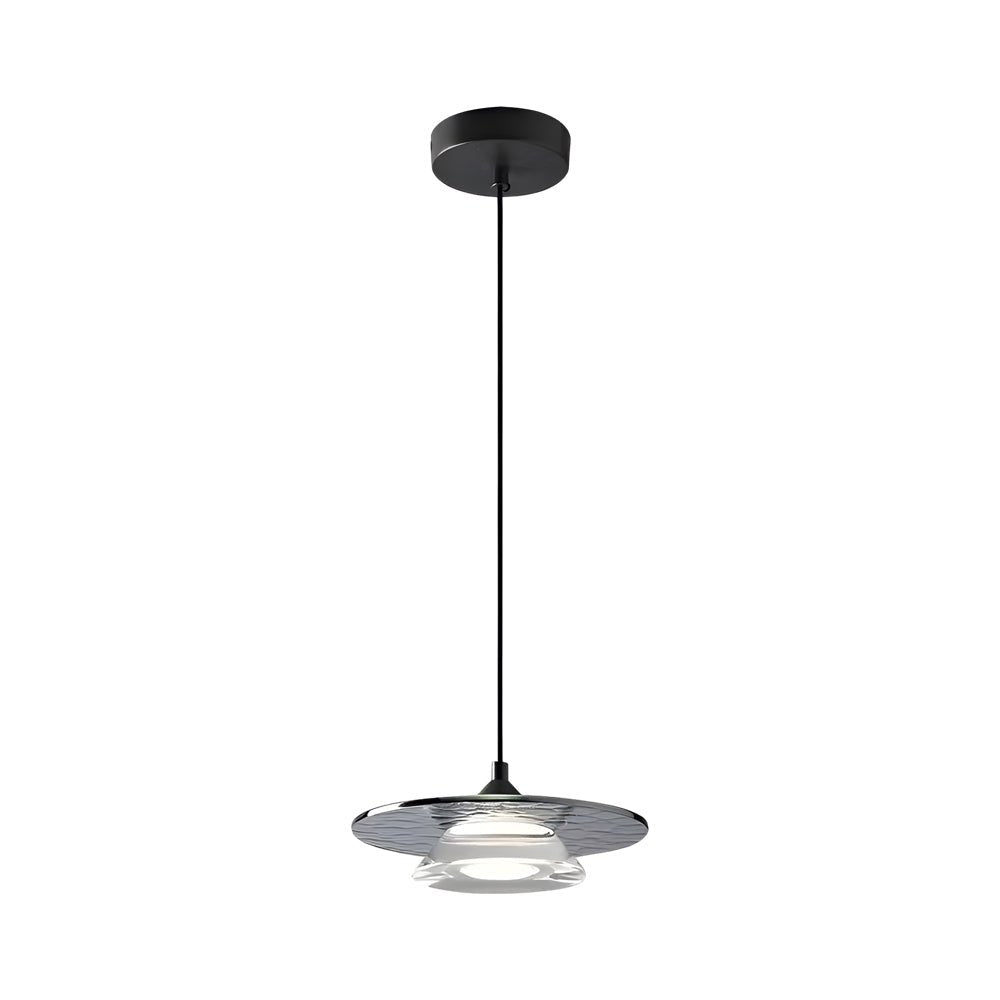 Italian Glass LED Pendant Light with 3-Step Dimming for Kitchen