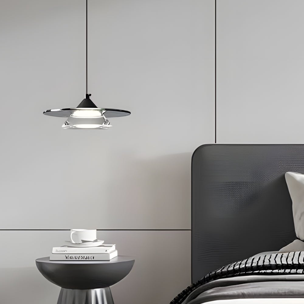 Italian Glass LED Pendant Light with 3-Step Dimming for Kitchen