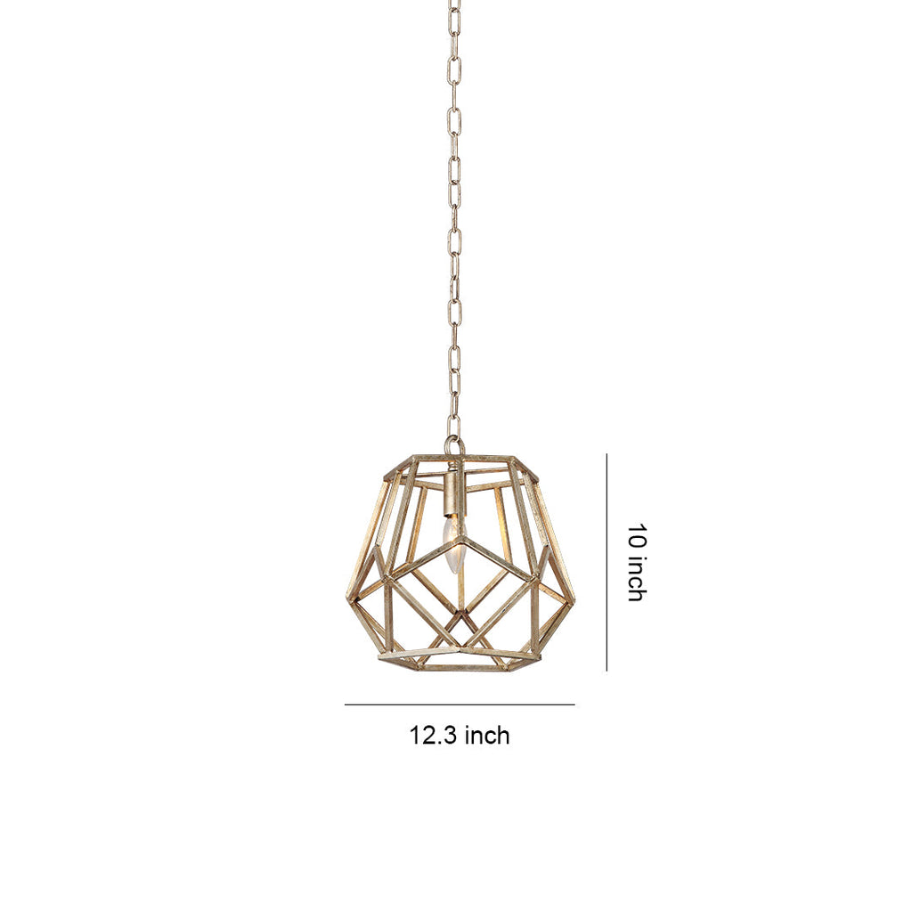 Modern Gold Geometric Hanging Pendant Light for Kitchen or Dining Room