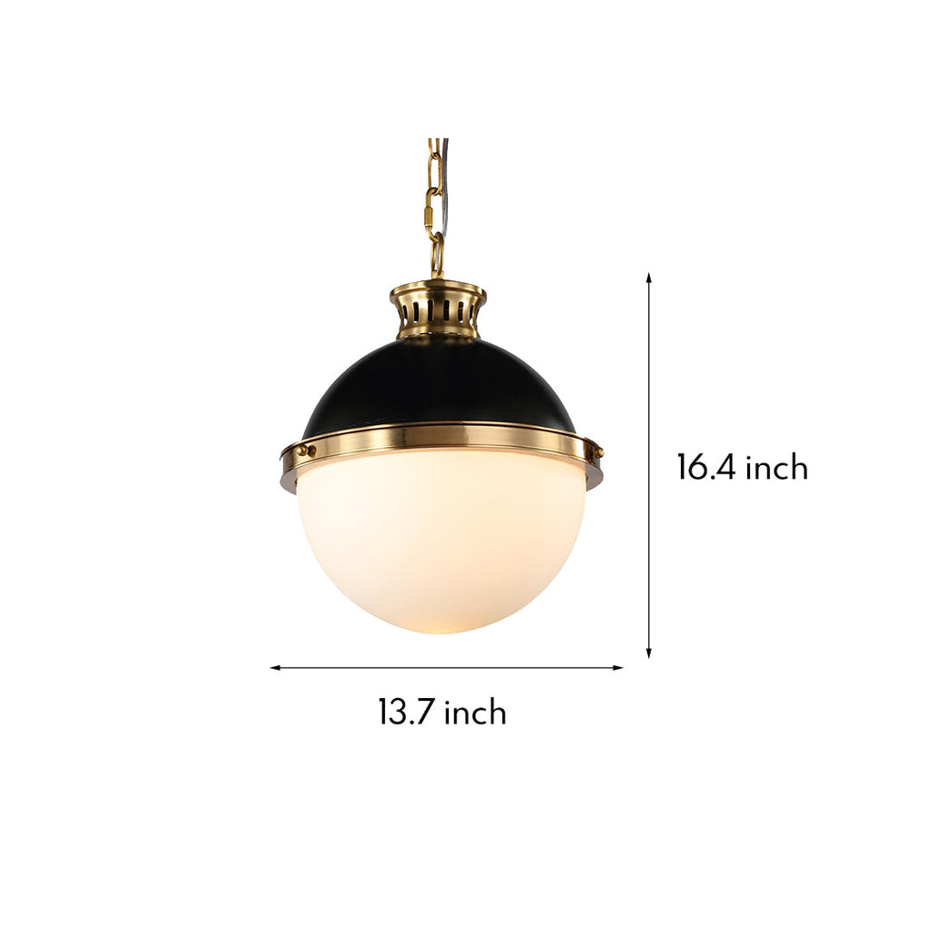 Classic Glass Globe Ball Pendant Light Fixture for Elegant Living Spaces