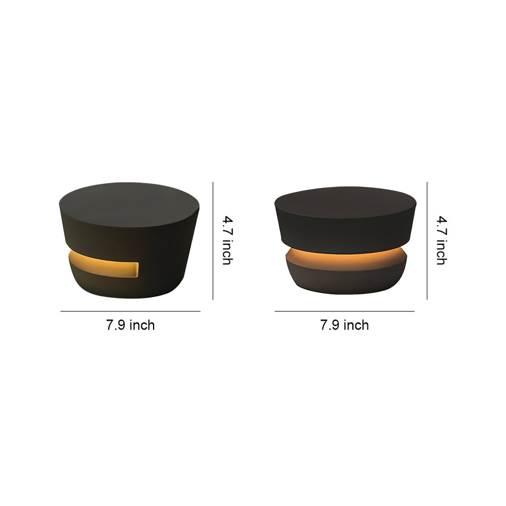 Sleek Black Minimalist Pathway Lights for Outdoor Lawn and Garden Use