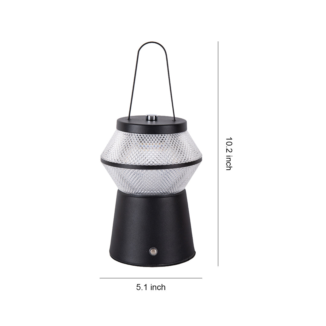 Elegant Solar-Powered LED Lantern with UV Mosquito Repellent for Patio