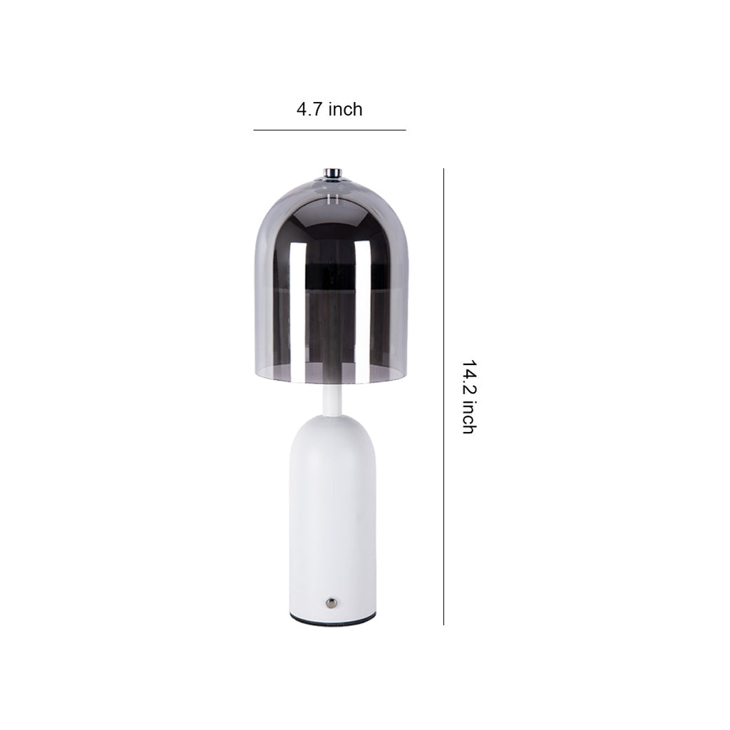 Italian Minimalist Clear Glass Table Lamp for Elegant Living Room Decor
