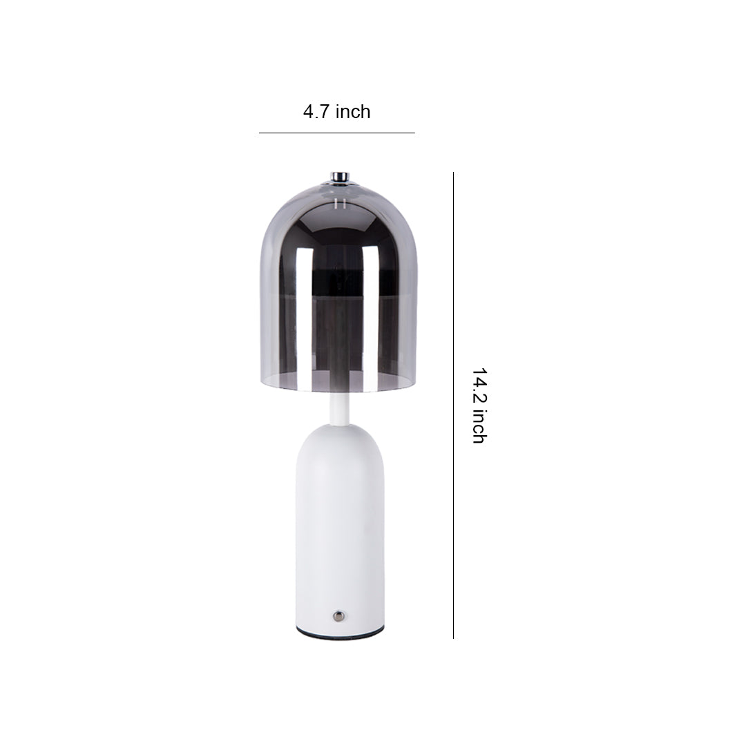 Italian Minimalist Clear Glass Table Lamp for Elegant Living Room Decor
