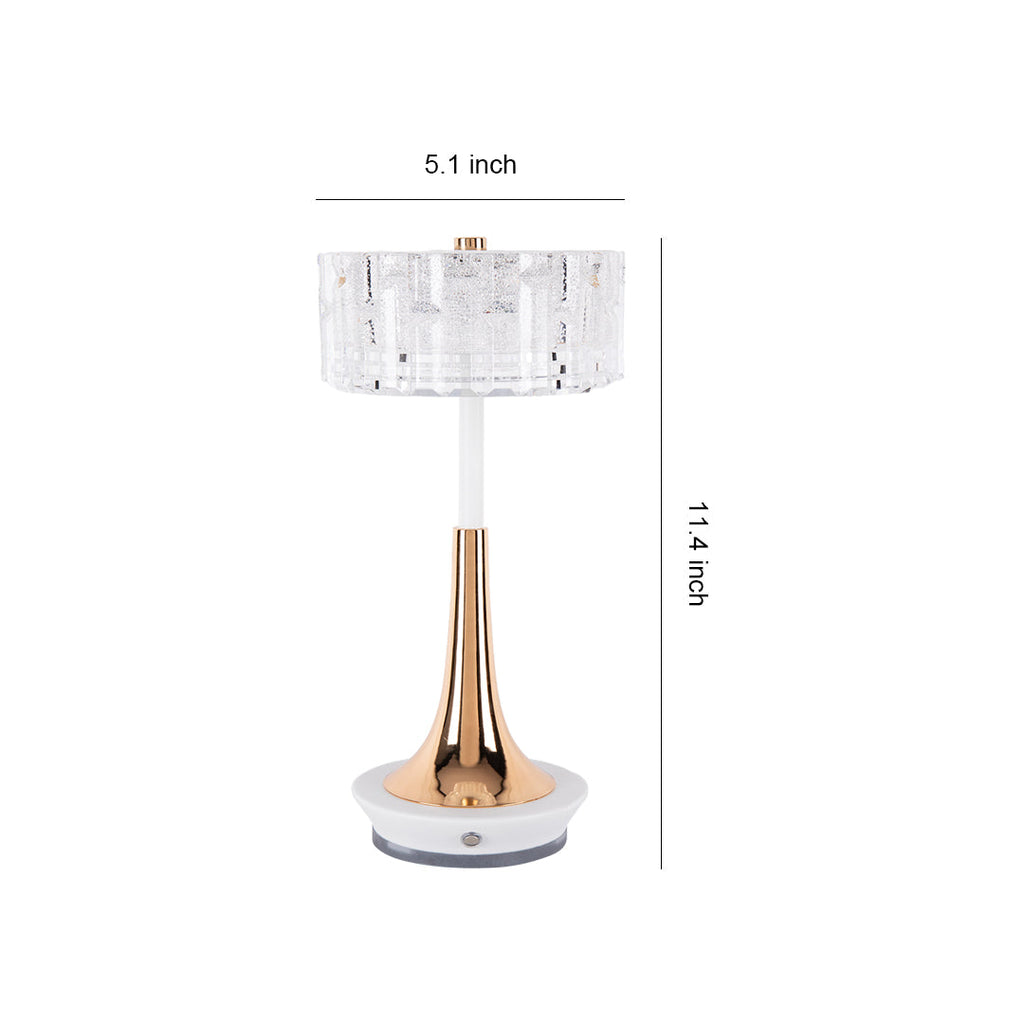 Portable Cordless Mushroom LED Table Lamp in Warm White for Modern Decor