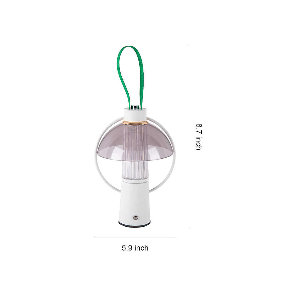 Modern Circle Table Lamp with Iron Base and Acrylic Shade for Home Decor