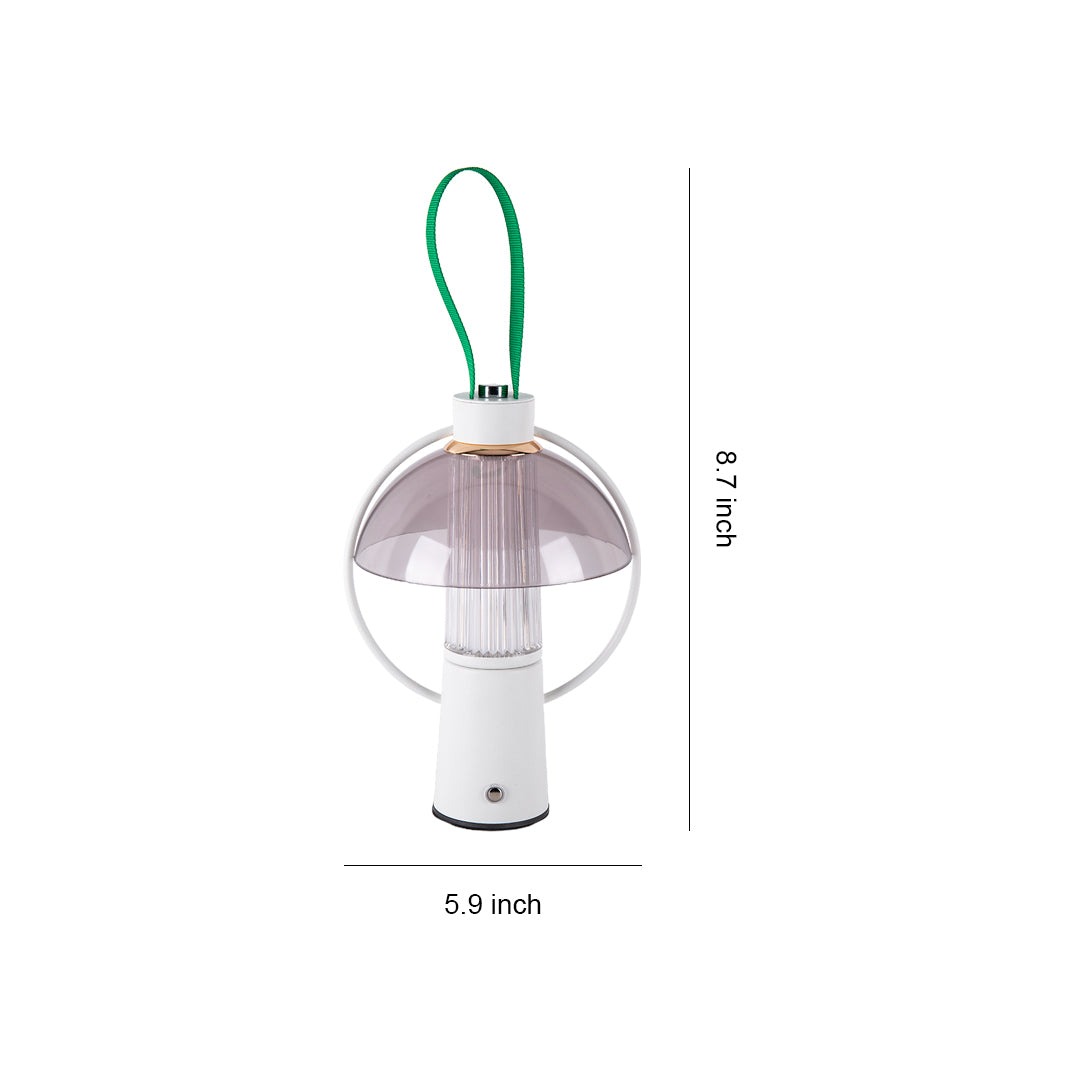 Modern Circle Table Lamp with Iron Base and Acrylic Shade for Home Decor