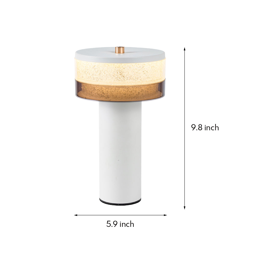Sleek Nordic Black Iron Cylindrical Table Lamp for Modern Living Room