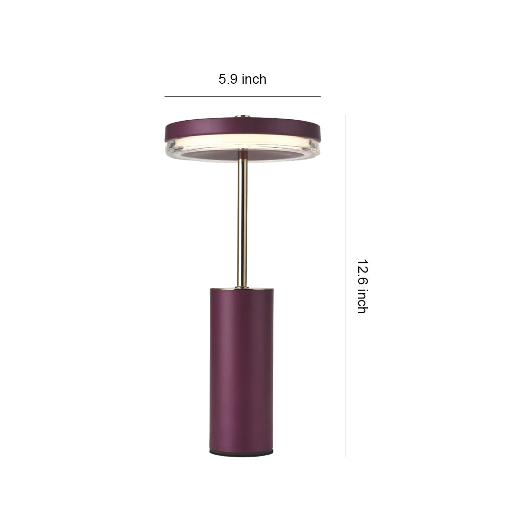 Sophisticated European-Style Metal Cylinder Table Lamp for Living Room