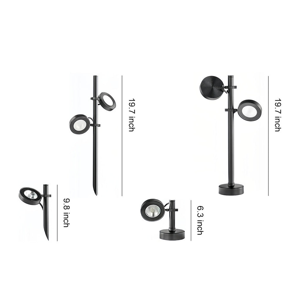 Modern Black Pathway Landscape Lighting for Outdoor Garden Walkways