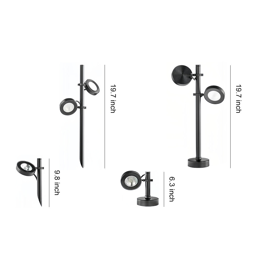 Modern Black Pathway Landscape Lighting for Outdoor Garden Walkways
