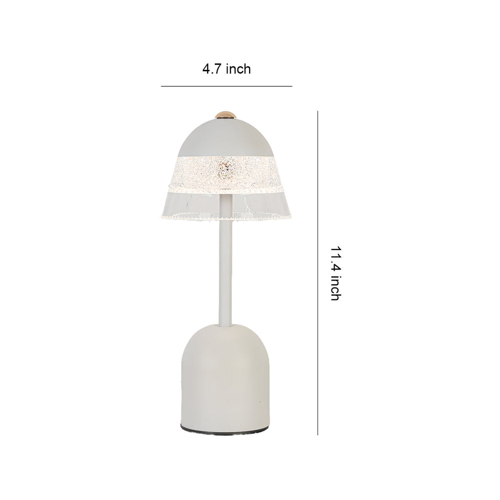 Modern USB LED Table Lamp with Eye-Protecting Design for Reading, White