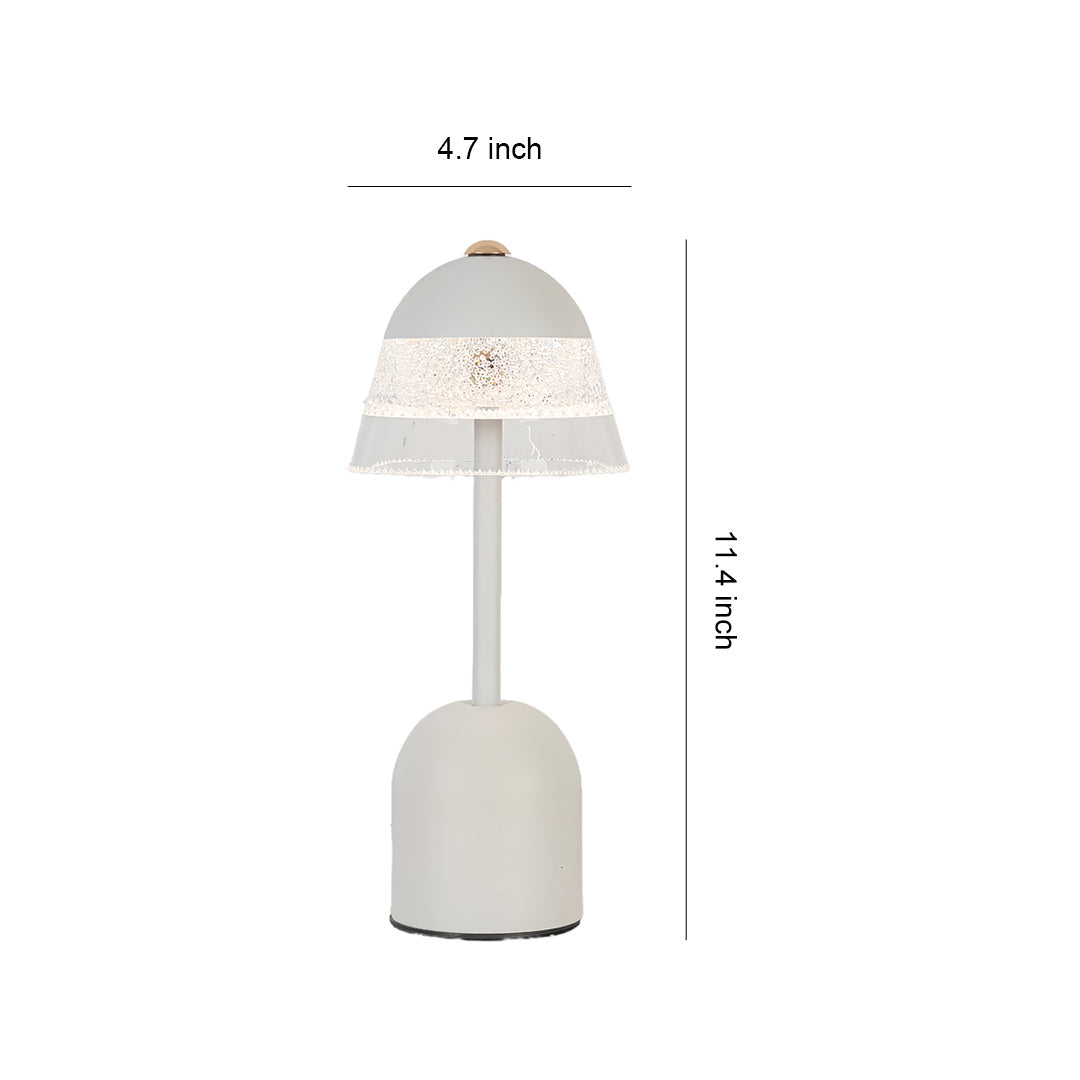 Modern USB LED Table Lamp with Eye-Protecting Design for Reading, White