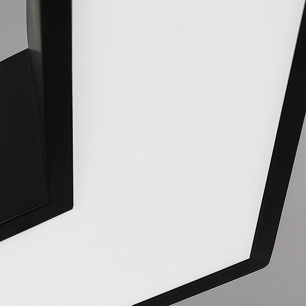 Sleek Black Hexagonal LED Chandelier Pendant Light for Modern Dining Room