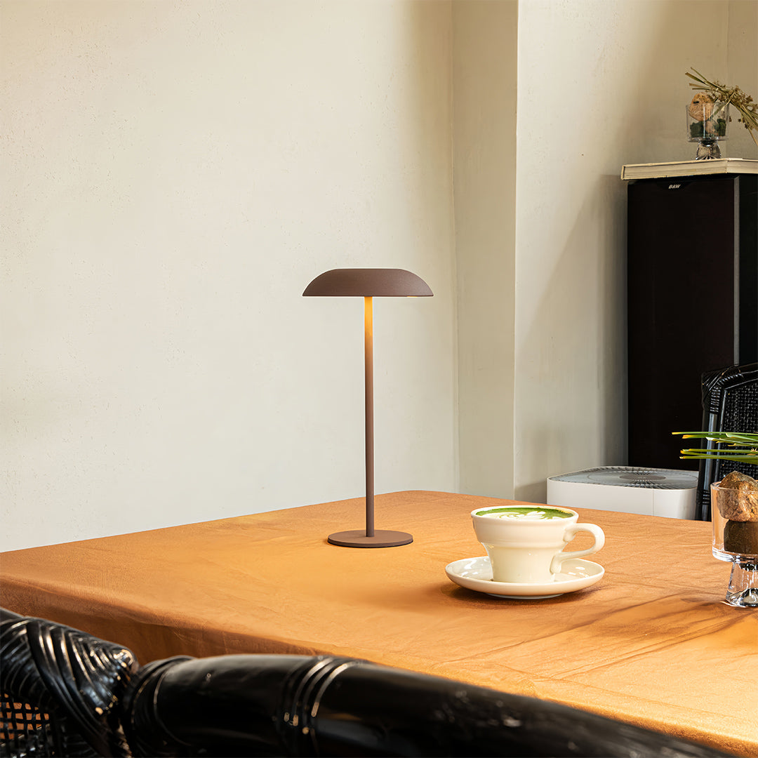 Sleek White Rechargeable Dimmable LED Table Lamp for Modern Home Decor
