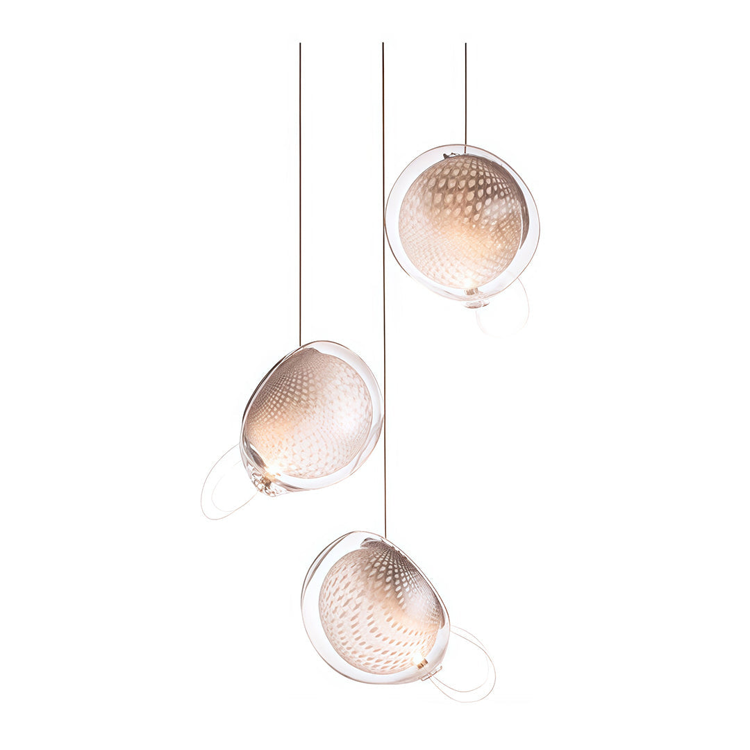 Elegant Nordic Glass Jellyfish Pendant Light for Dining Room Decor