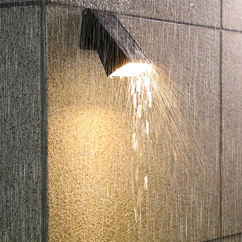 Modern Black LED Waterproof Wall Sconce for Outdoor & Indoor Use