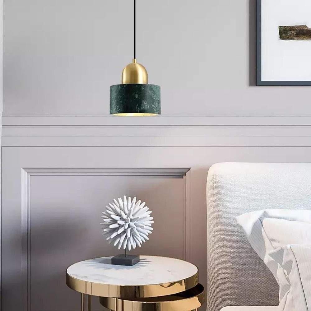 Contemporary Metal and Marble Mini Pendant Light for Stylish Interiors
