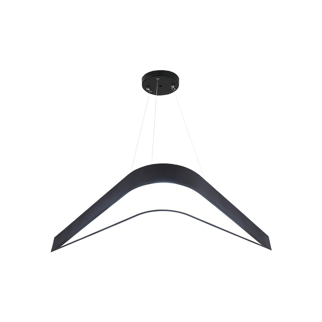 Contemporary Black Wrought Iron Swallowtail Chandelier for Dining Room