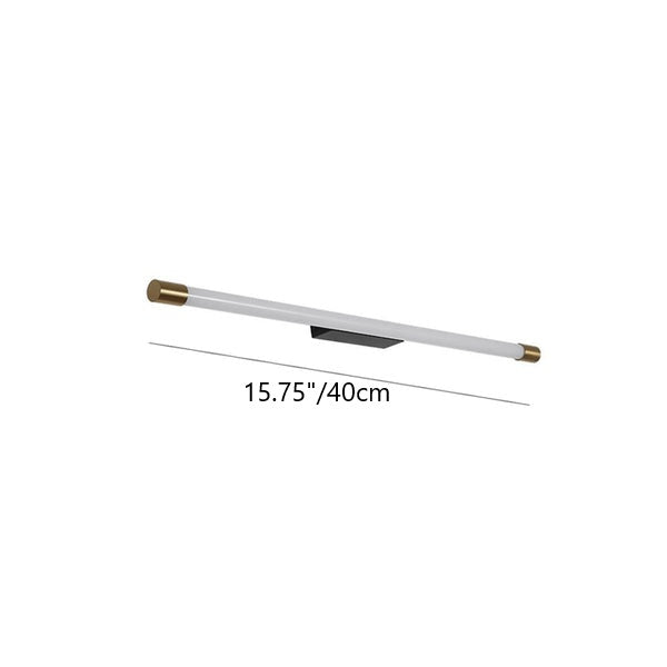 Minimalist Aluminum LED Wall Sconce Lamp in Thin Tube Design for Living Room