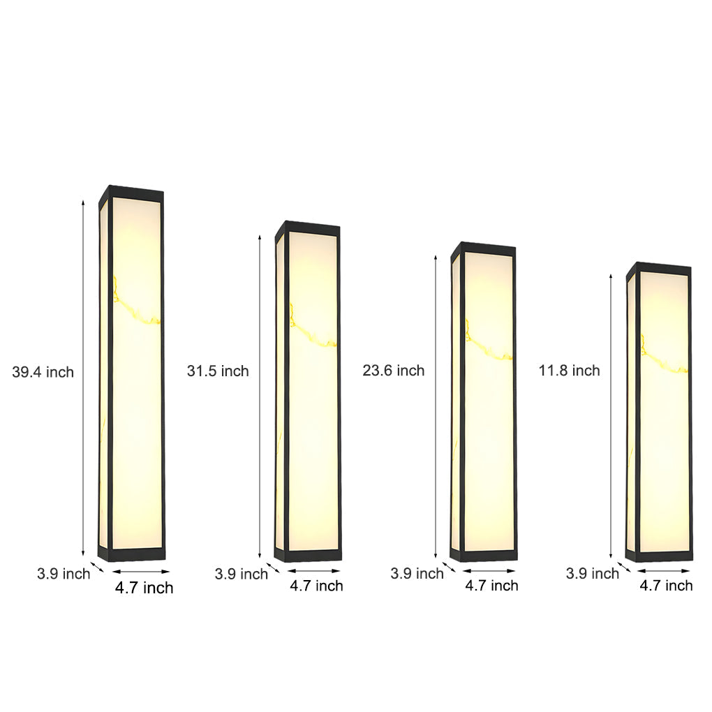 Sleek Black Metal LED Outdoor Wall Light - Waterproof Fixture for Exteriors