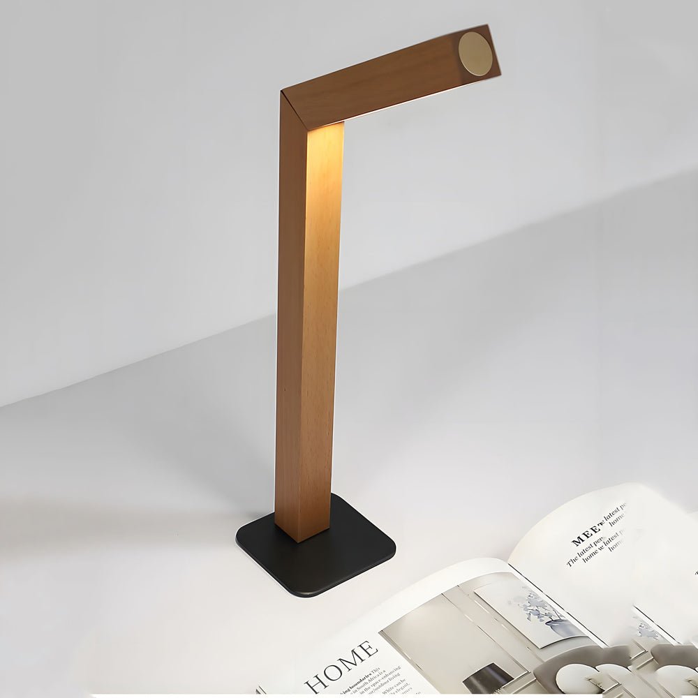 Nordic Style Dual Magnetic Wooden Touch-Controlled LED Desk Lamp