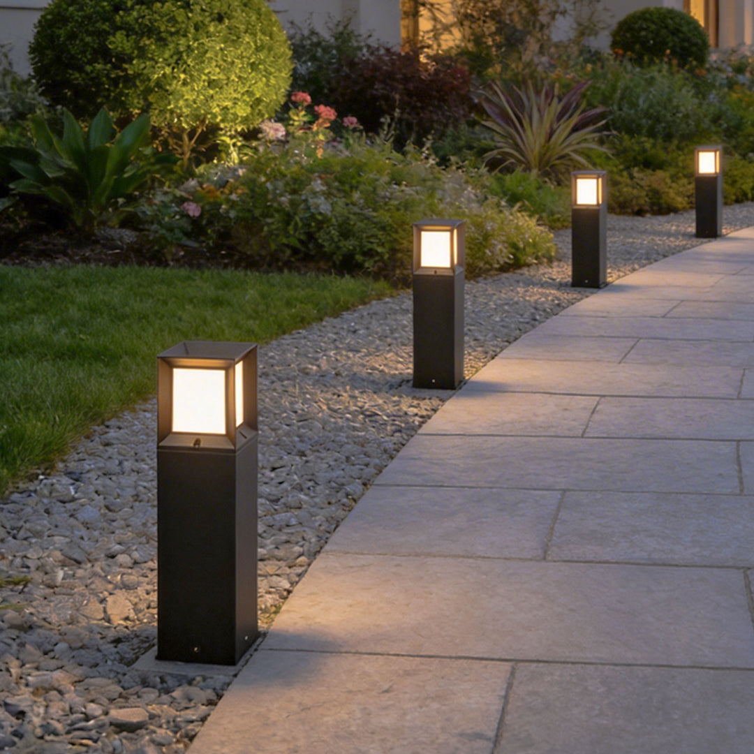 Sleek Weatherproof LED Tall Bollard Lights for Outdoor Pathway Lighting