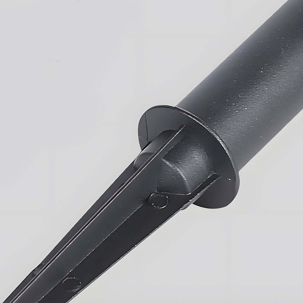 Stylish Black Solar LED Pathway Lights with Water Ripple Design - 27.6”