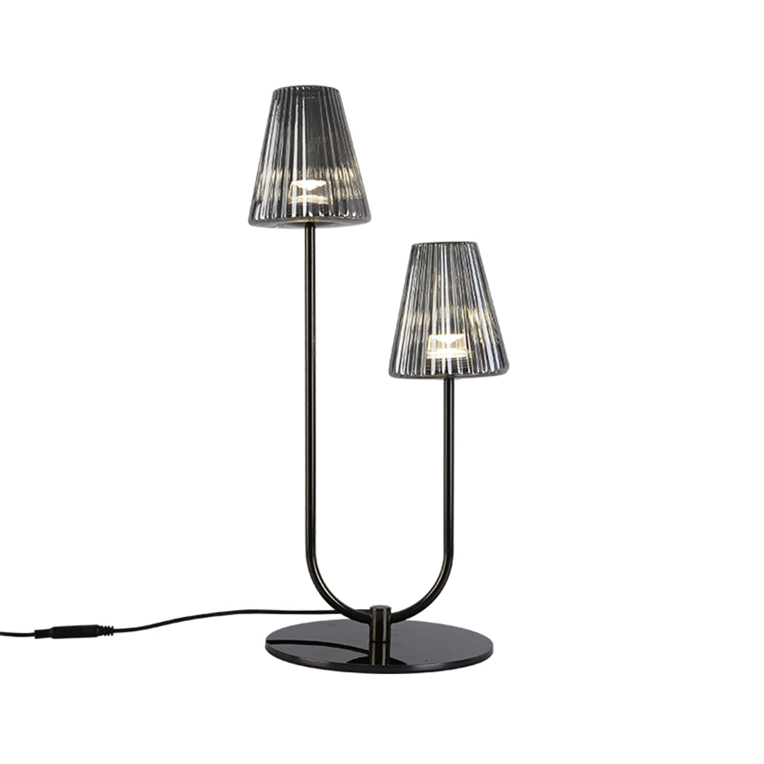 Elegant Minimalist Black LED Table Lamps for Modern Living Room Decor