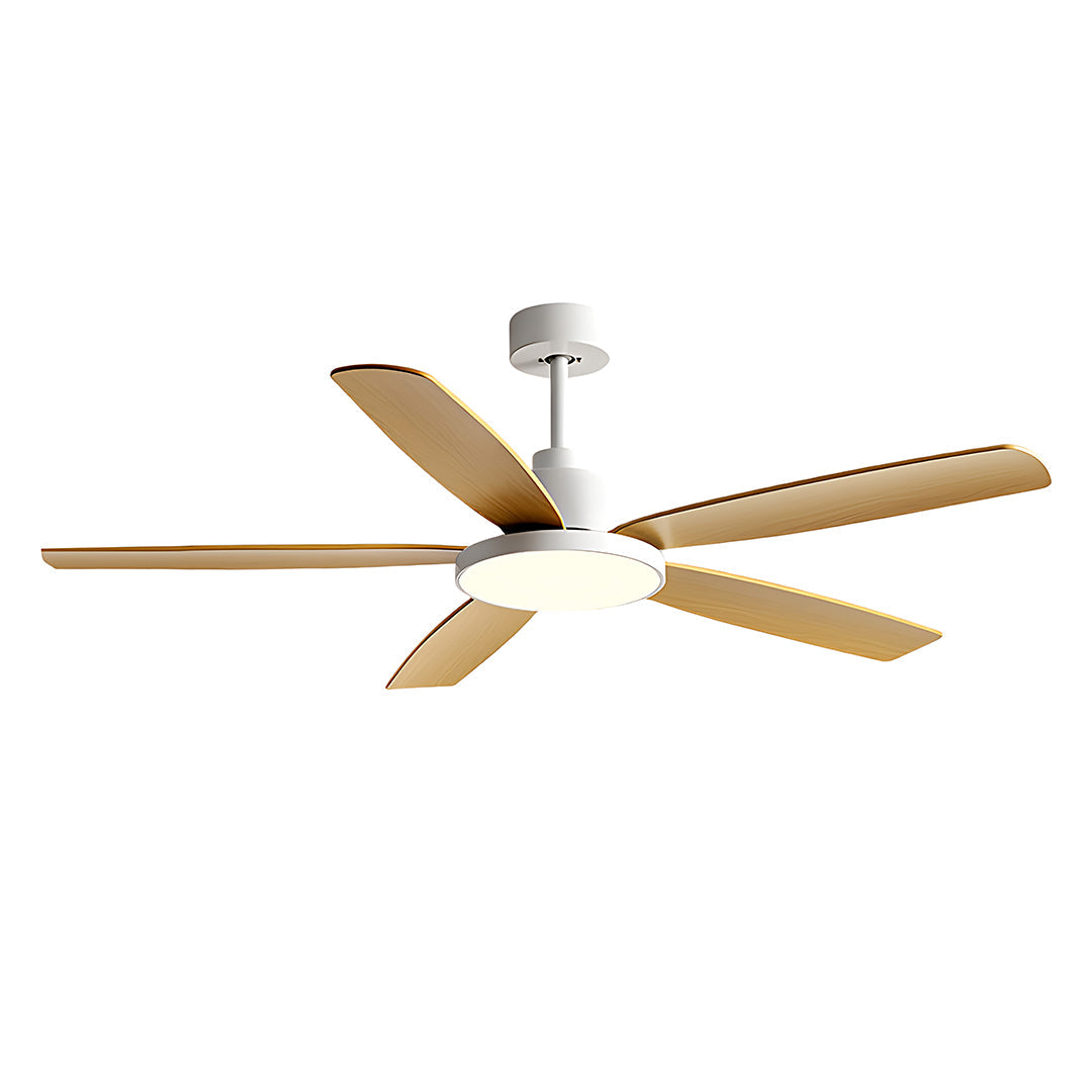 Nordic 5-Light Ceiling Fan with Modern Chandelier Design for Living Room