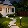 Modern Solar LED Bollard Path Lights - Durable Outdoor Landscape Stake Lights